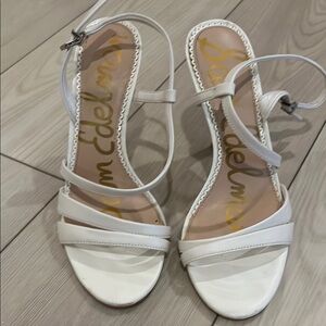 Sam Edelman White Elegant Sandals